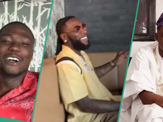 Shank Comics Meets Burna Boy for the 1st Time Maintains Awkward Distance From Him, Peeps React