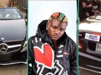 Abuja Fan Gifts Portable Benz, Video of New Ride Trends: “Hope This Car No Go Enter Trenches?”