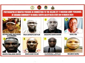 DHQ Declares Prof, 7 Others Wanted Over Killing Of 17 Army Personnel In Delta
