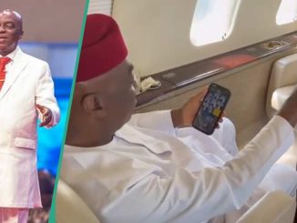 "So Lovely": Bishop David Oyedepo Lays Hand as He Prays for Pilot Aboard Private Jet in Video
