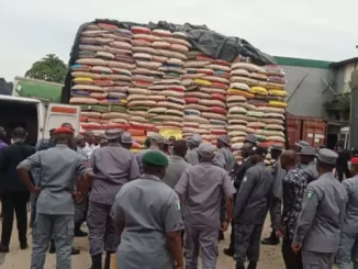 Customs seize foreign rice, contraband worth over N126 million in Kebbi
