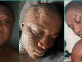 Man in Viral Photo Sweating Profusely Cries Out, Begs for Air Conditioner, Nigerians React