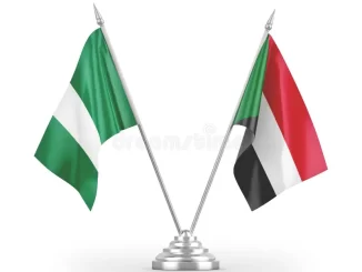 nigeria, sudan flags