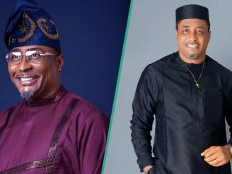 Tony Umez Looks Ageless in Exquisite Black Agbada, Mesmerises Fans: "He's Aging Handsomely"