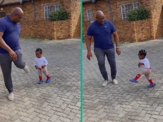 Funny Nigerian Father and Daughter in South Africa Join the Gwo Gwo Ngwo Dance Challenge