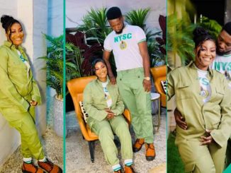 From University Graduation to NYSC Completion, Nigerian Couple Celebrates Being Together All Through