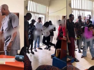 Hilarious moment lecturer only allowed latecomers into his class if they did the GwoGwoGwor dance (VIDEO)