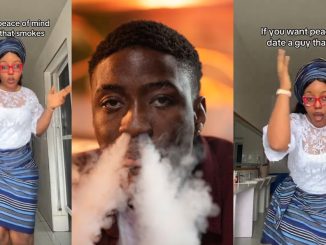 “If you want peace of mind, date a guy that smokes” – Lady says