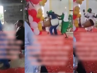 Man storms church to take back a bunch of plantains that wife took to gift church (WATCH)