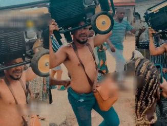 Nigerian Man Publicly Hum!liated And Paraded For Steal!ng 3 Generators Goes Viral (WATCH)