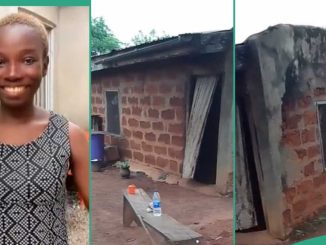 Lady Shares Video of Parcel of Land Her Mother Bought N10,000 in 2004 And Built Small House on it