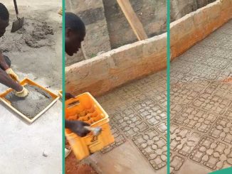 "That's Creativity": Video Shows Bricklayer Creating Interlock Design With Drink Crate, Awes Many