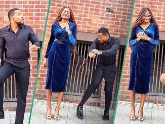 Nigerian Man Dances for His Tall Wife in Viral Video, People Praise His Energetic Moves