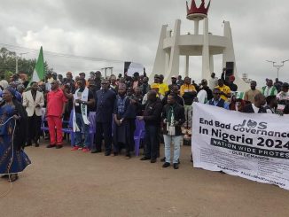 #EndBadGovernance Protesters Hold Interdenominational Service In Plateau