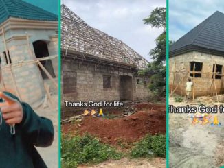 Nigerian Man Uses Gerard Stone-Coated Materials for His House, Proudly Shows it Off