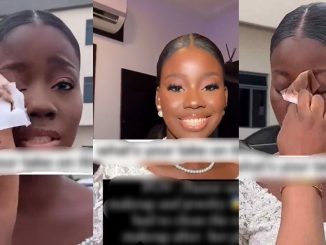 Bride cleans off her makeup after Pastor disapproves "make up and jewelry" inside the church (WATCH)