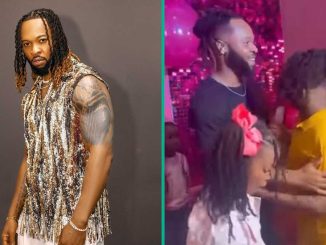 Heartwarming Video of Flavour And His Children Dancing at Daughter's 9th B'day Trends: "I Love This"