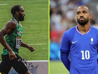 Paris 2024: Nigerian Athlete Goes Viral for Resemblance to Ex Arsenal Star Lacazette