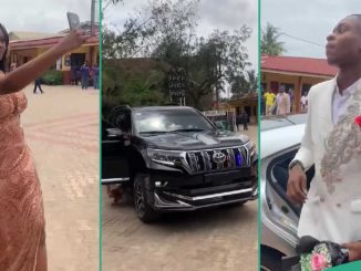 Secondary School Students Pull Up in Expensive Cars For Their Graduating Ceremony in Benin City