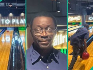 Nigerian Dad Effortlessly Nails Perfect Bowling Throw in Daughter’s Presence, Clears All the Pins