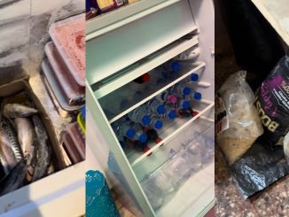 "Try to dey buy food for house, eatery will finish your money" – Man advises as he shows off his fully stocked refrigerator (WATCH)