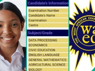 Despite D7 in Data Processing, Nigerian Mother Proudly Shares Daughter’s WAEC Results