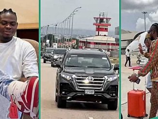 Nigerian Man Arrives With Friends in Private Jet and Convoy for Child's Dedication, Video Trends