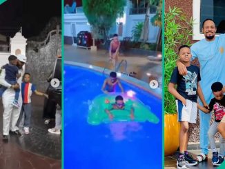 Video of Junior Pope’s Kids Spending Their Summer Holiday at E-money’s Mansion Trends, Fans React