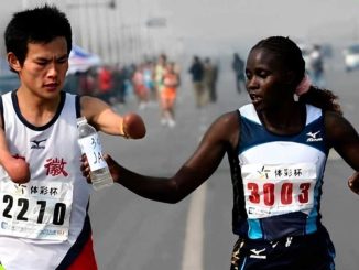 Jacqueline Kiplimo: When Kenyan Athlete Helped Athlete With Disability Drink Water