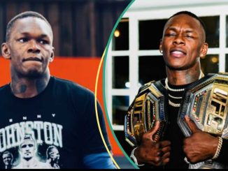 Israel Adesanya in Lagos: Video Shows Moment Fans Gathered Sportsman to Beg Him for Money