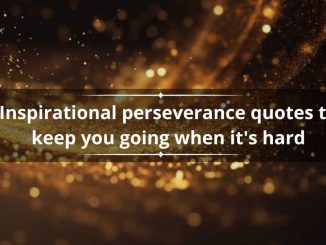 60 inspirational perseverance quotes to keep you going when it's hard