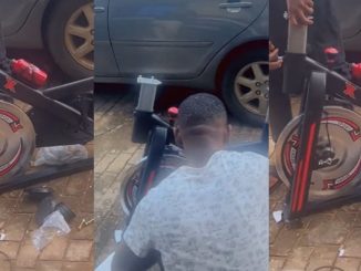 "Igbo men with protecting their property" – Nigerian man buys gym equipment for his wife as she plans to register at a gym (WATCH)