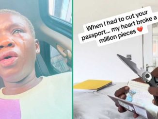 Mourning Woman Cuts Her Late Husband's Passport With Scissors, Shares Reason behind Her Action