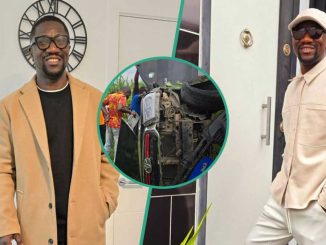 Comedian Ogusbaba Appreciates God For Surviving Car Crash, Shares Scary Pics: "He Showed me Mercy"