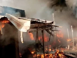 Fire guts furniture shop, two churches in Ibadan