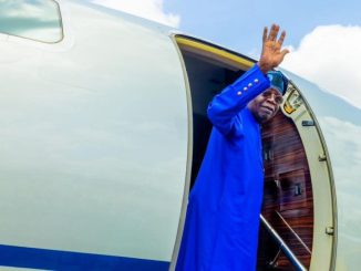 Tinubu departs Nigeria for China