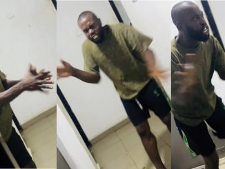 "Be like he dey see həll-f!re" – Netizens react to man screaming Jesus after taking C0los