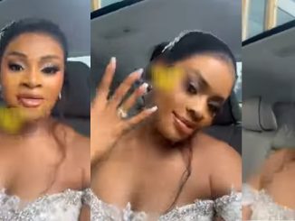 Bride Flaunts Wedding Ring, Silencing Naysayers Who Doubted She Would Get Married To her Man (VIDEO)