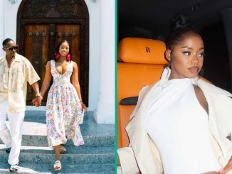 "Are They Married?" Iyabo Ojo's Daughter Priscilla & Tanzanian Boyfriend Dazzle In Traditional Fits