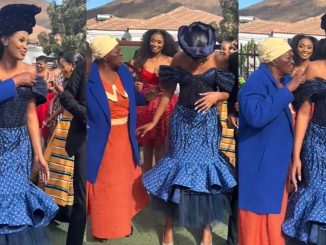 South African bride reveals how her granny tried to adjust the straps of her dress (WATCH)