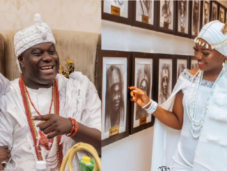 Ooni of Ife Welcomes His First Child With His Fourth Wife, Olori Folashade, A Beautiful Boy.