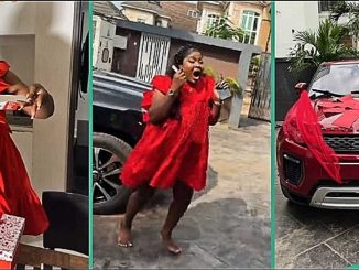 Nigerian Woman Over the Moon as Lover Blesses Her With Dream Car, Video Goes Viral