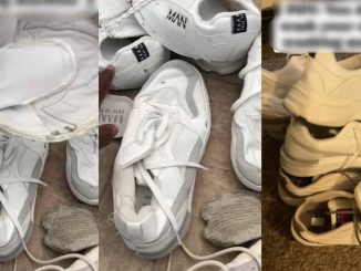 UK-based Nigerian man lamǝnts over the outcome of his designer sneakers after washing them with a machine (VIDEO)