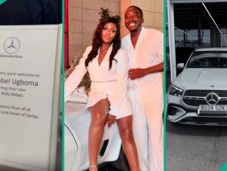 Comedian Bovi Buys Brand New Benz for Wife As Early Birthday Gift, Sweet Video Trends: “Men Dey”