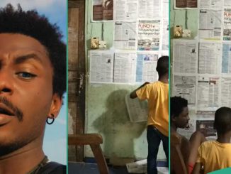 Man Shuns Expensive Paint, Buys Newspapers And Uses Them to Wrap Walls of His Room