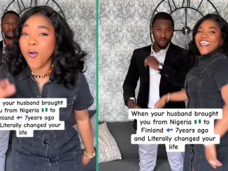 Nigerian Lady Publicly Praises Her Husband Who Took Her to Finland and Changed Her Life For Good