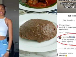 Nigerian lady brags about her unique name, Amala, inspired by her parents' love for the dish