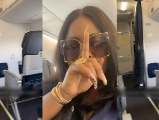 "Wetin happen?" – Nollywood actress, Eniola Badmus queries Nigerians after being the only passenger in business-class on a flight (WATCH)