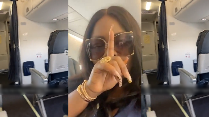 "Wetin happen?" – Nollywood actress, Eniola Badmus queries Nigerians after being the only passenger in business-class on a flight (WATCH)