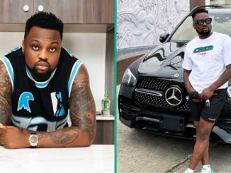 Egungun Involved in Accident With New Benz, Video of Bashed Car Raises Concerns: “Hope He’s Okay?”